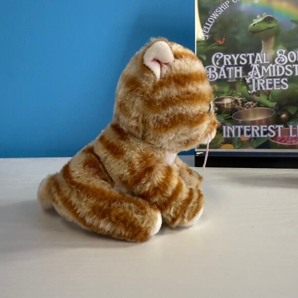 Ty Beanie Boo Cleo Cat Plush 6” • EUC Velvety Soft Tabby Kitty Toy - Picture 2 of 5